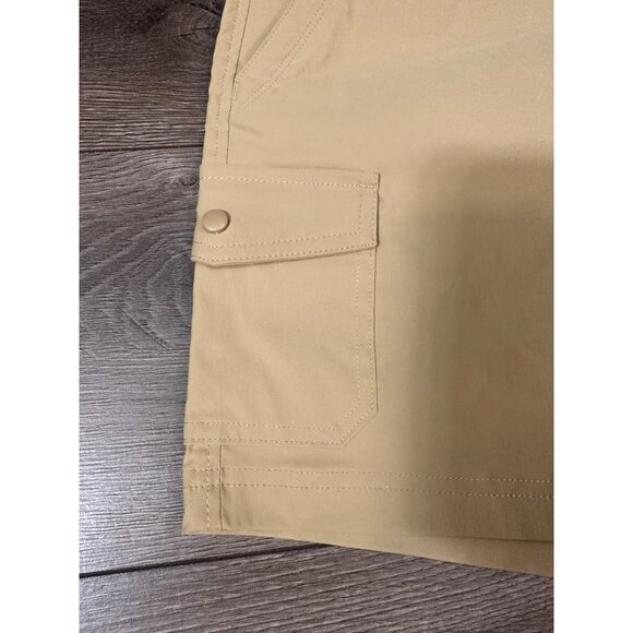 Eddie Bauer shorts women 2 Way Stretch 5”Inseam Hiking Outdoor Wear size 14 - Picture 3 of 13